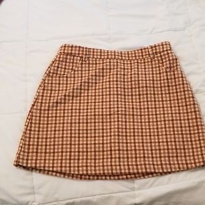 NWT Plaid Mini Skirt